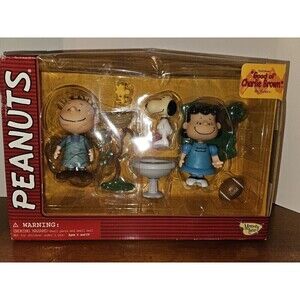 NIB Vintage Peanuts Pigpen, Snoopy, Woodstock, Lucy Figure Collection Set READ